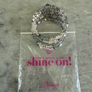 NWT Premier designs Shine On Rhinestone Wrap Bracelet